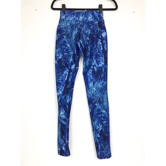 Watercolor Mossimo Workout Leggings Sz XS - Picture 6 of 8